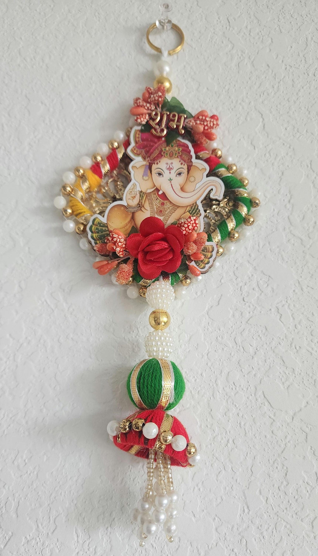 Ganesh Shubh-Labh Hanging: Indian Wedding Diwali Decor.