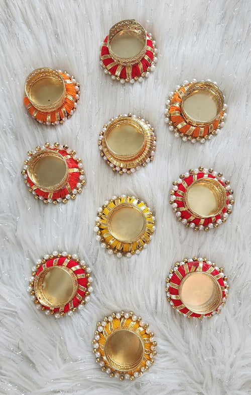 Elegant Handmade Tea Light Candle Holder: Diwali Pooja Decor, Favor Gift