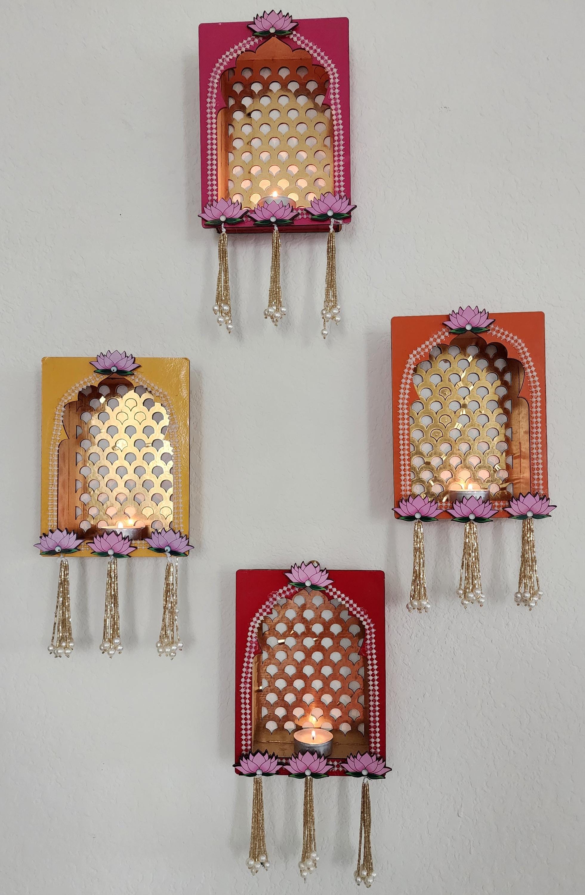 Handcrafted MDF Jharokha Hanging: Diwali Wedding Decor (8 x 5.5 inch)