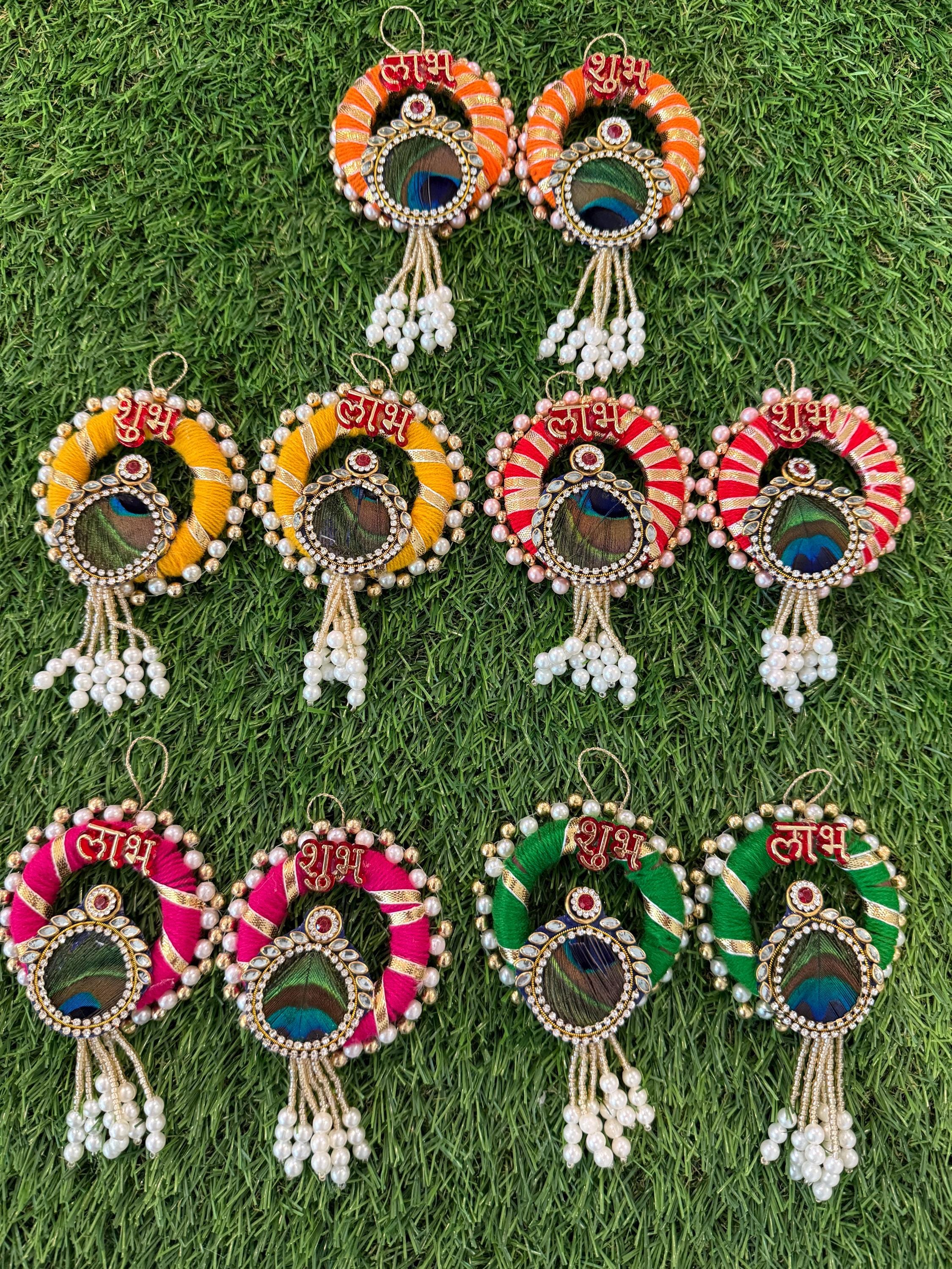 Shubh-Labh Hanging: Traditional Diwali Decoration, Mandir Decor.