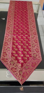 Silk Cheesecloth Table Runner: Bohemian Dining Decor - 14x75