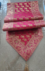 Silk Cheesecloth Table Runner: Bohemian Dining Decor - 14x75