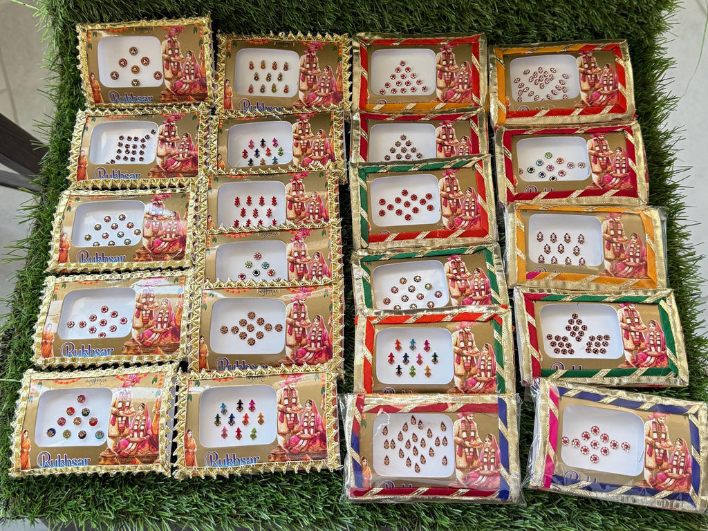 Decorative Bindi Card, Indian Wedding Favor, Shagun Gift