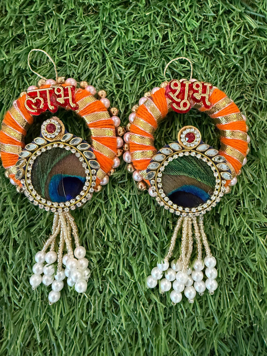 Shubh-Labh Hanging: Traditional Diwali Decoration, Mandir Decor.