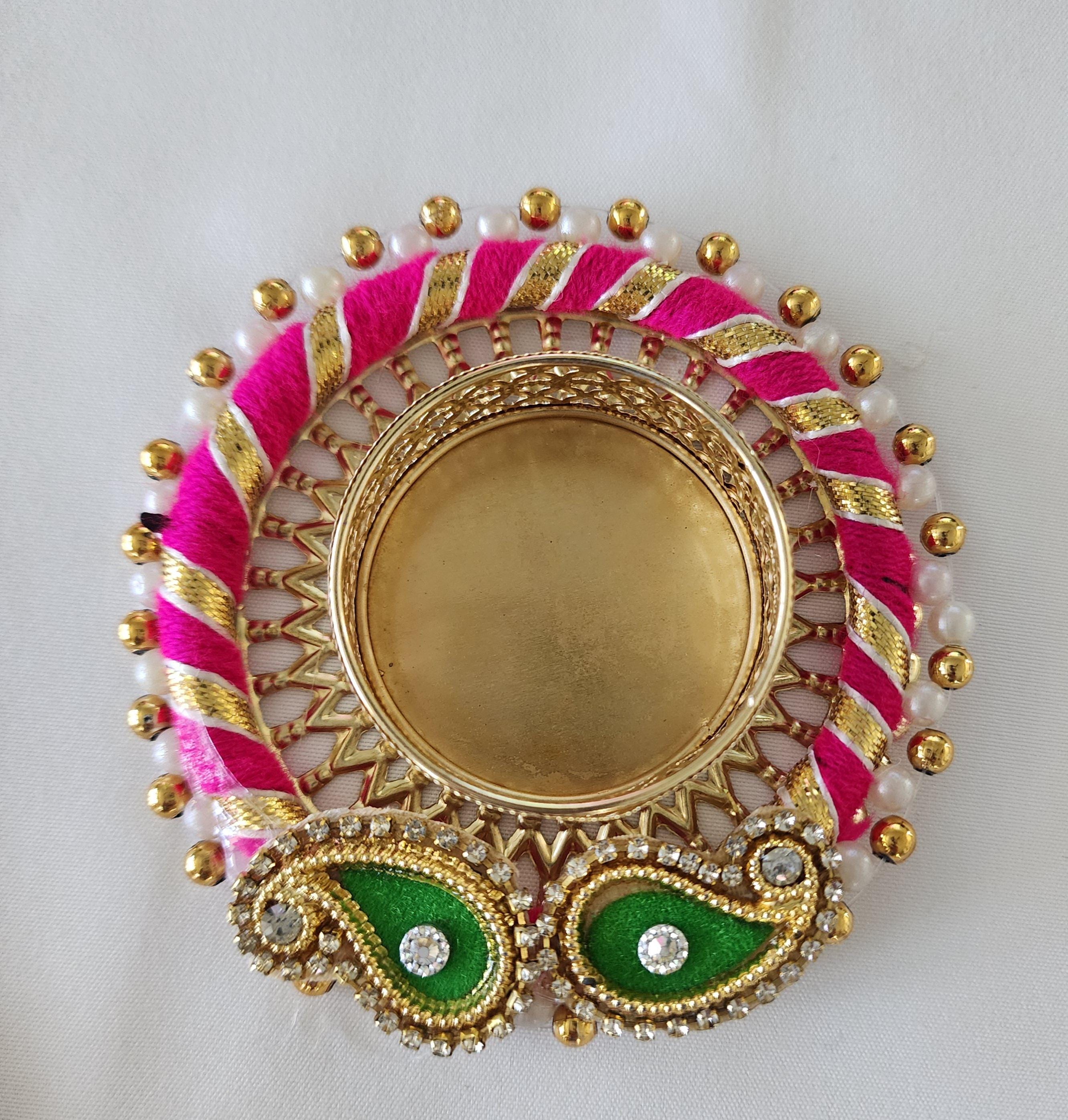 Handmade Multi Color Tea Light Holder forDiwali Home Decorations and Favor Gift.