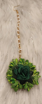 Floral Haldi Mehandi Jewelry Set: Indian Wedding Sangeet Accessories