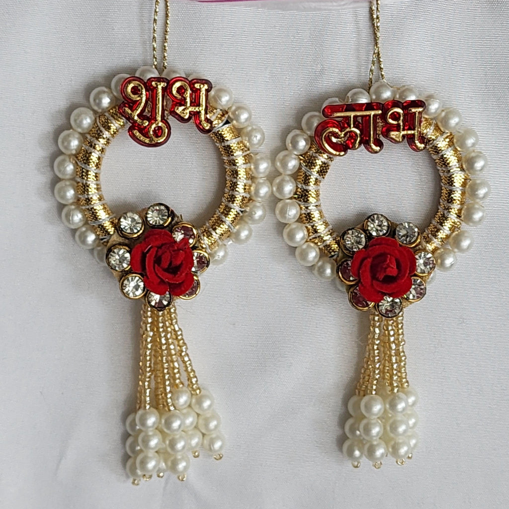 Shubh-Labh Hanging: Diwali Mandir Decor, Indian Wedding.