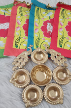 Metal Urli with Diyas: Diwali Housewarming Return Gift