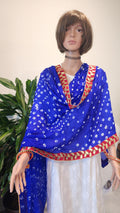 Bandhej Dupatta: Velvet Lace, Art Silk, Rajasthani Wedding Favor