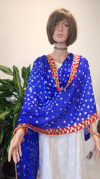 Bandhej Dupatta: Velvet Lace, Art Silk, Rajasthani Wedding Favor