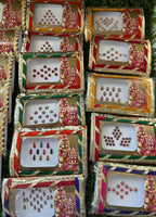 Decorative Bindi Card, Indian Wedding Favor, Shagun Gift