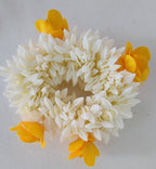 White Jasmine Artificial Flower Gajra: Indian Wedding Hair Accessory