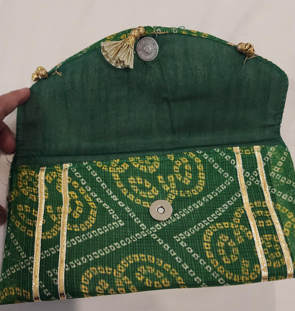 Bandhej Print Handmade Purses - Indian Wedding Favor Bags - Bulk Set of 100