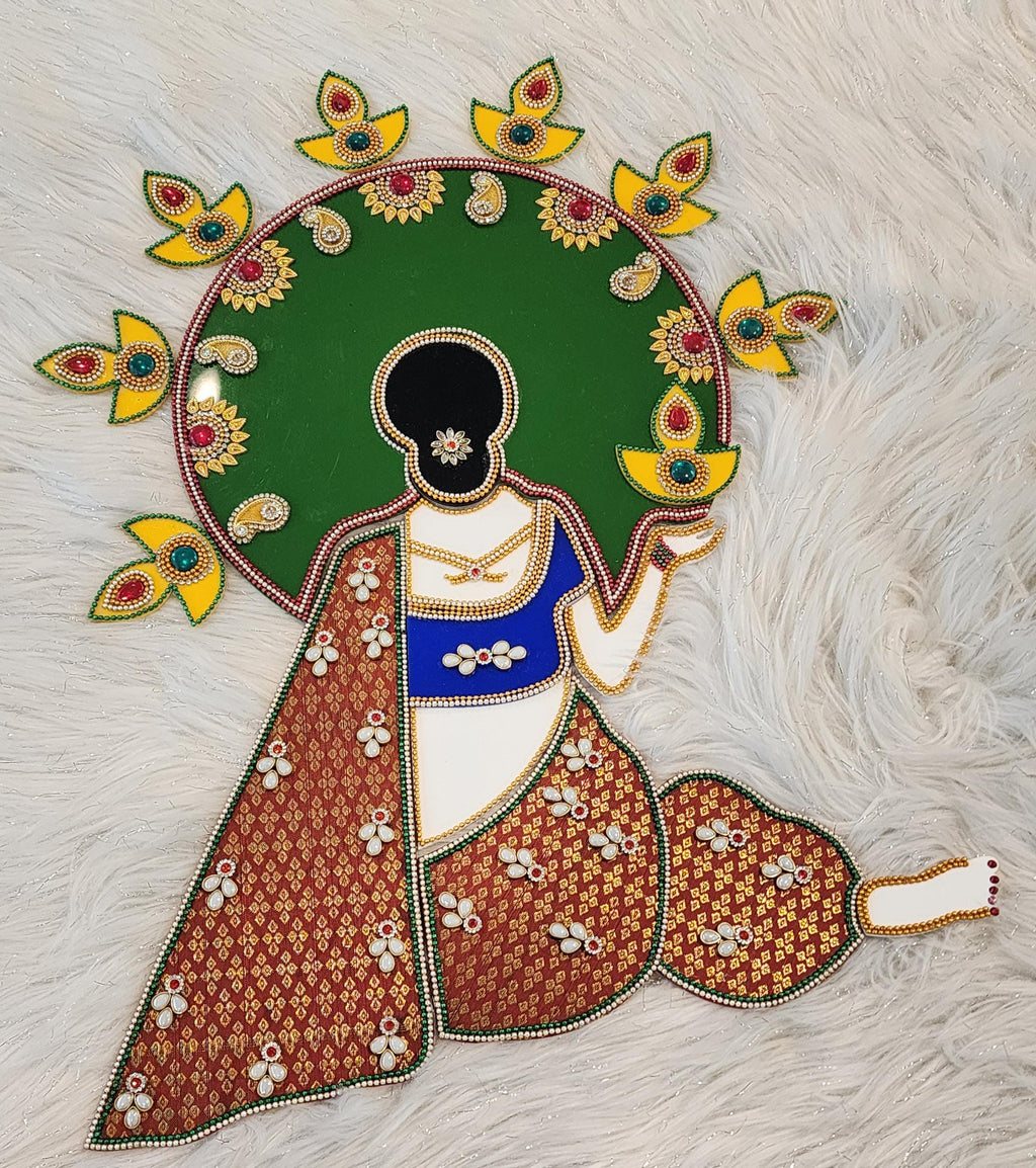 Acrylic Diwali Rangoli - 20 inch - Home Decor Pooja