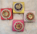 Ganesa Laxmi Tea Light Holder Box: Diwali Wedding Favor Return Gift