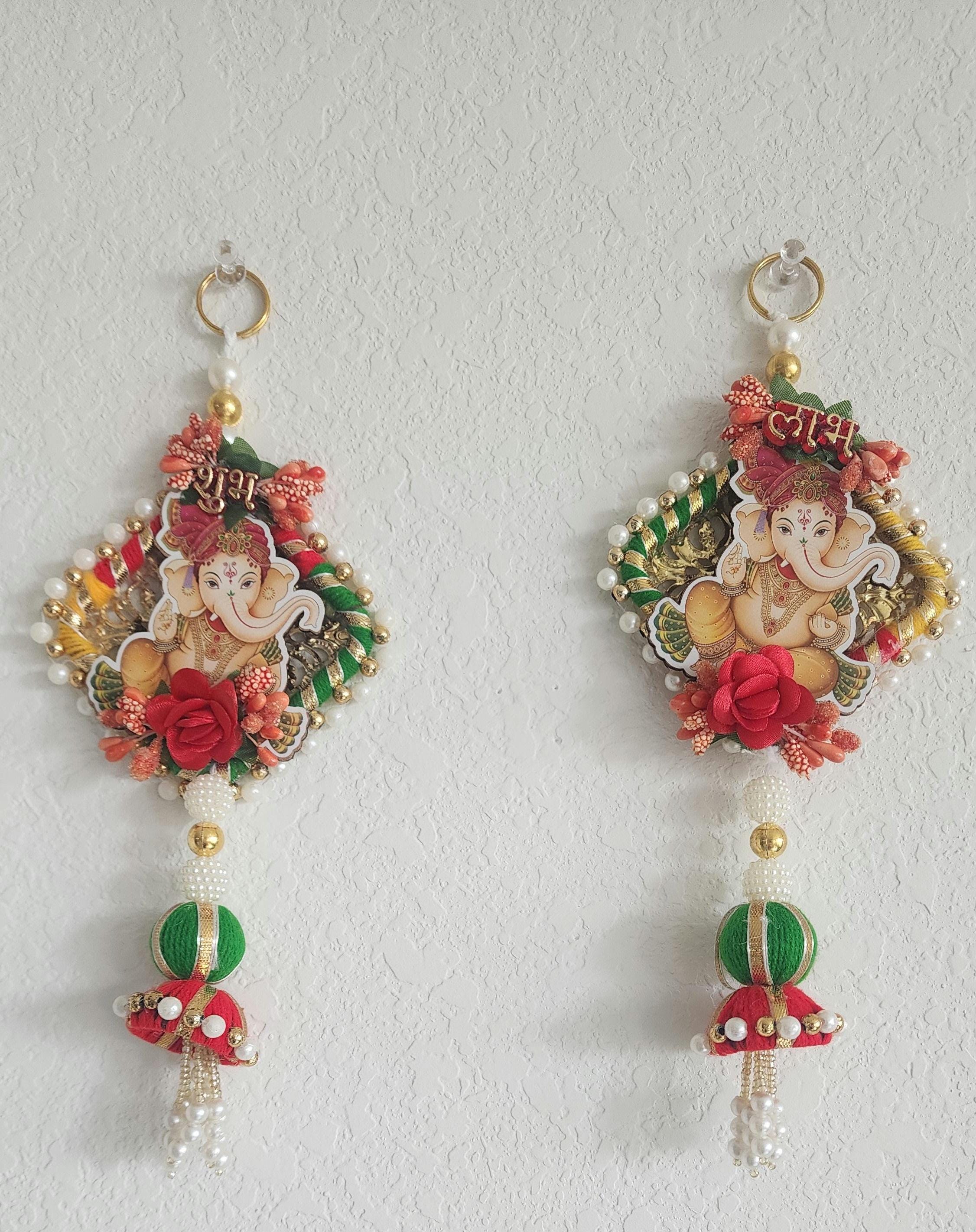 Ganesh Shubh-Labh Hanging: Indian Wedding Diwali Decor.
