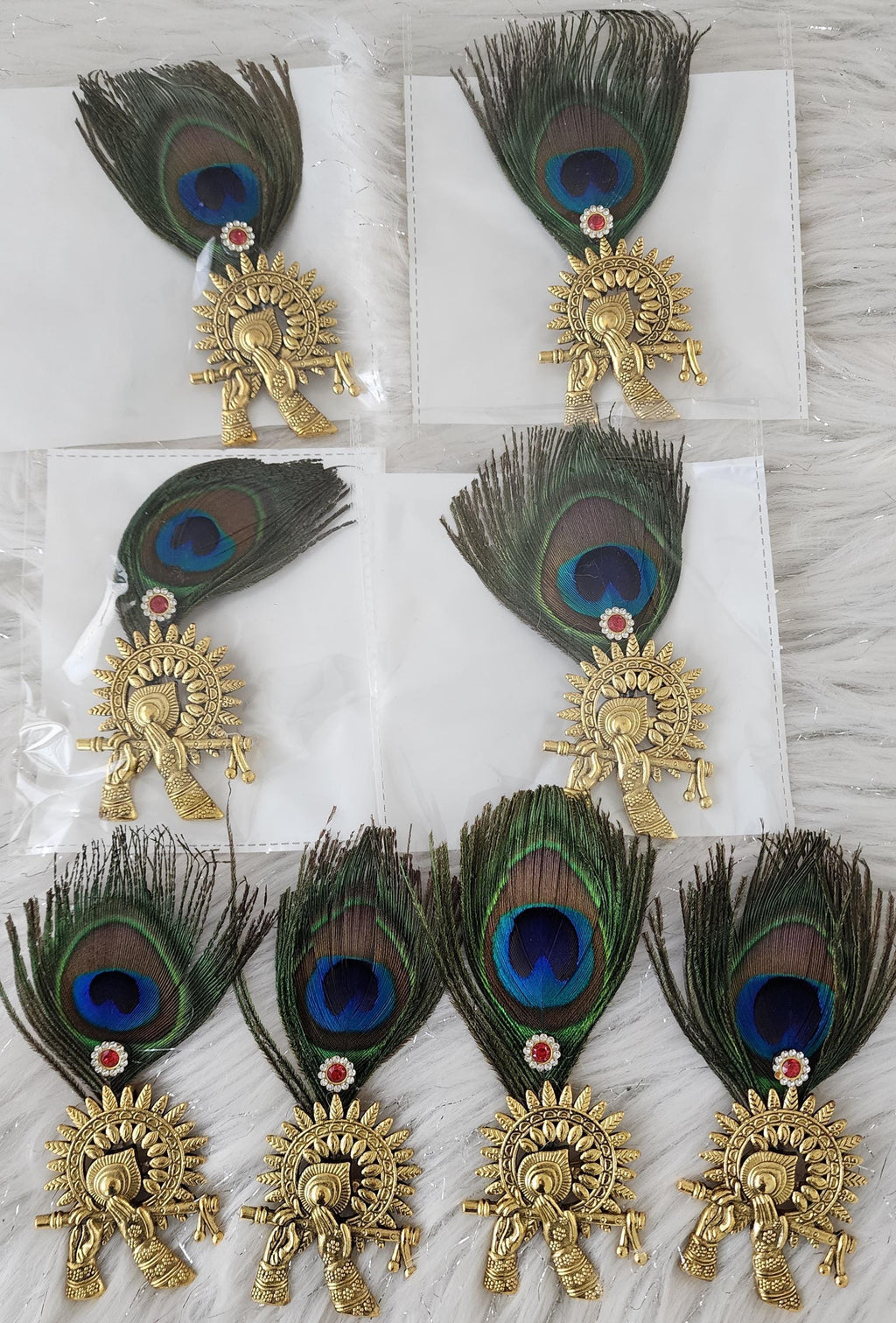 Radha Krishna Wedding Brooches: Indian Wedding Favors.
