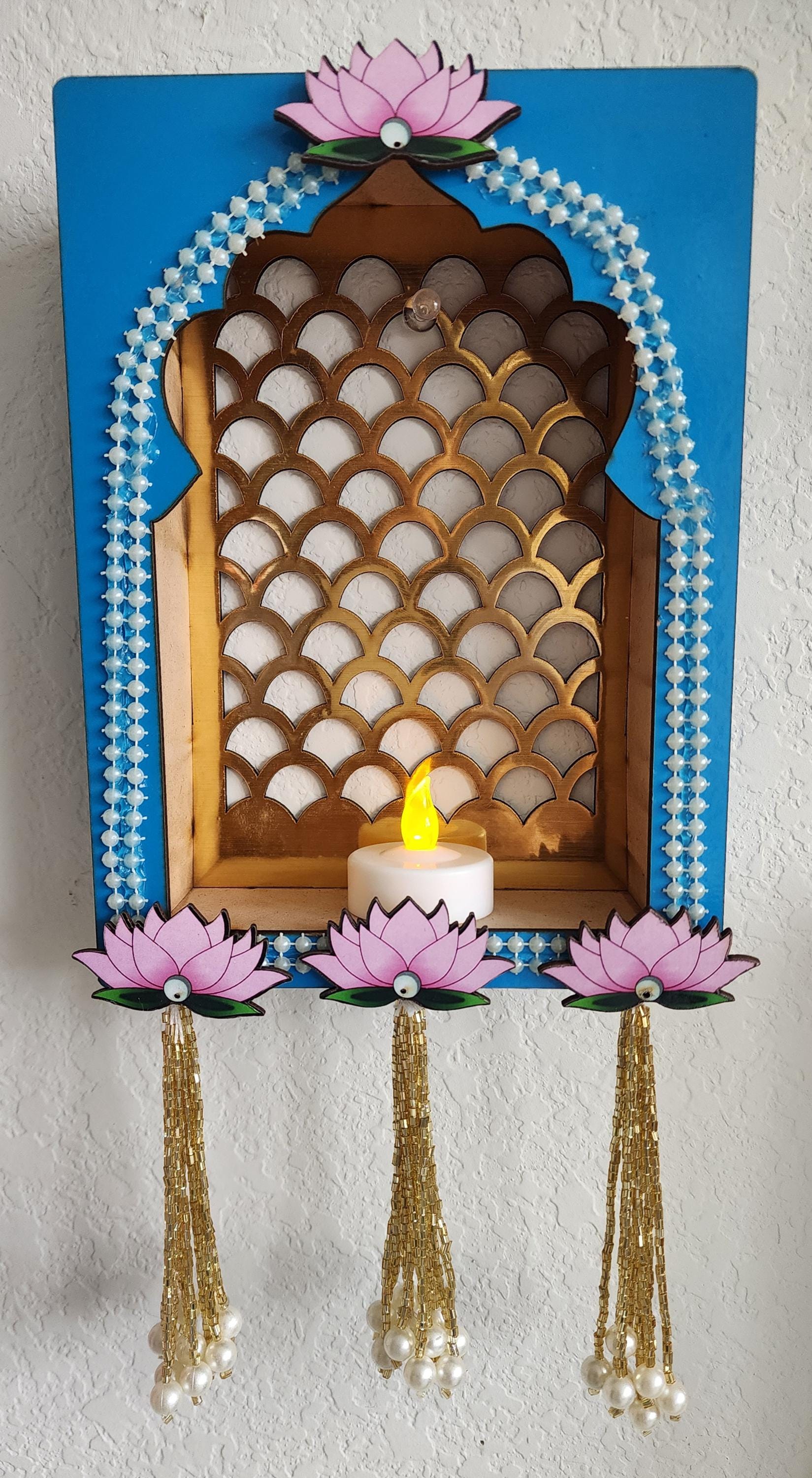 Handcrafted MDF Jharokha Hanging: Diwali Wedding Decor (8 x 5.5 inch)